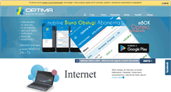 Desktop Screenshot of optimanet.pl